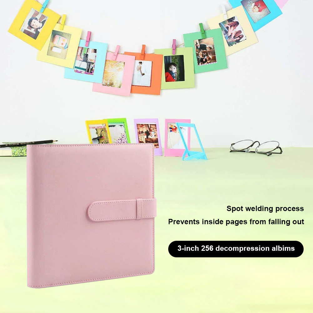 ** 256 Pockets Photo Albums PU Shell for Instax Mini 12/11/9/90/70/40/8 ...