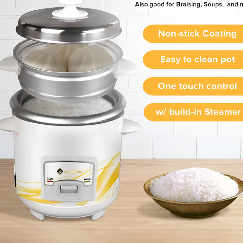 Lux Kiichen Rice Cooker 1.8L With Steamer 700W Automatic Keep Warm ...