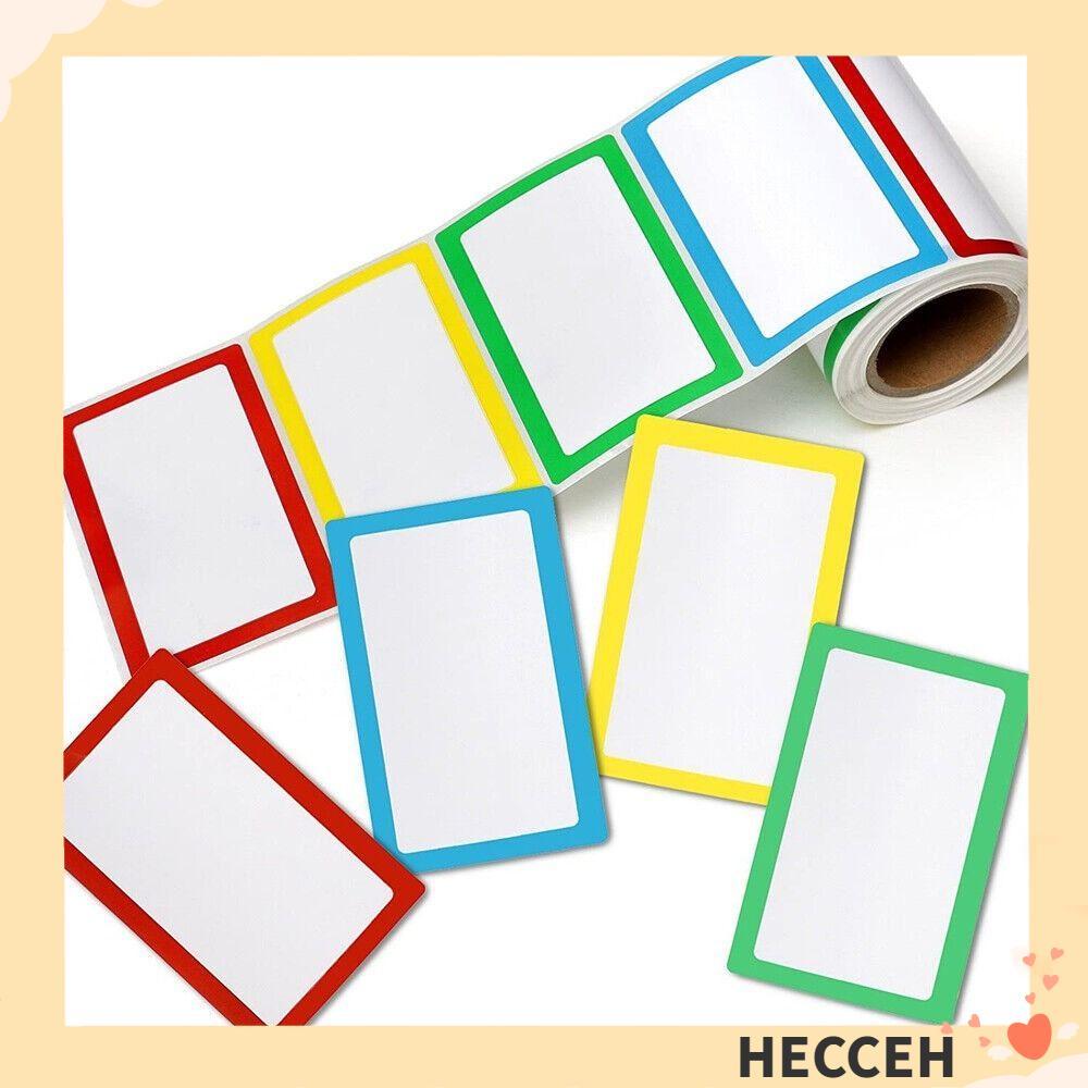 HECCEH Name Tag Labels, Sticker Colorful Labels Sticker, 1 Roll ...