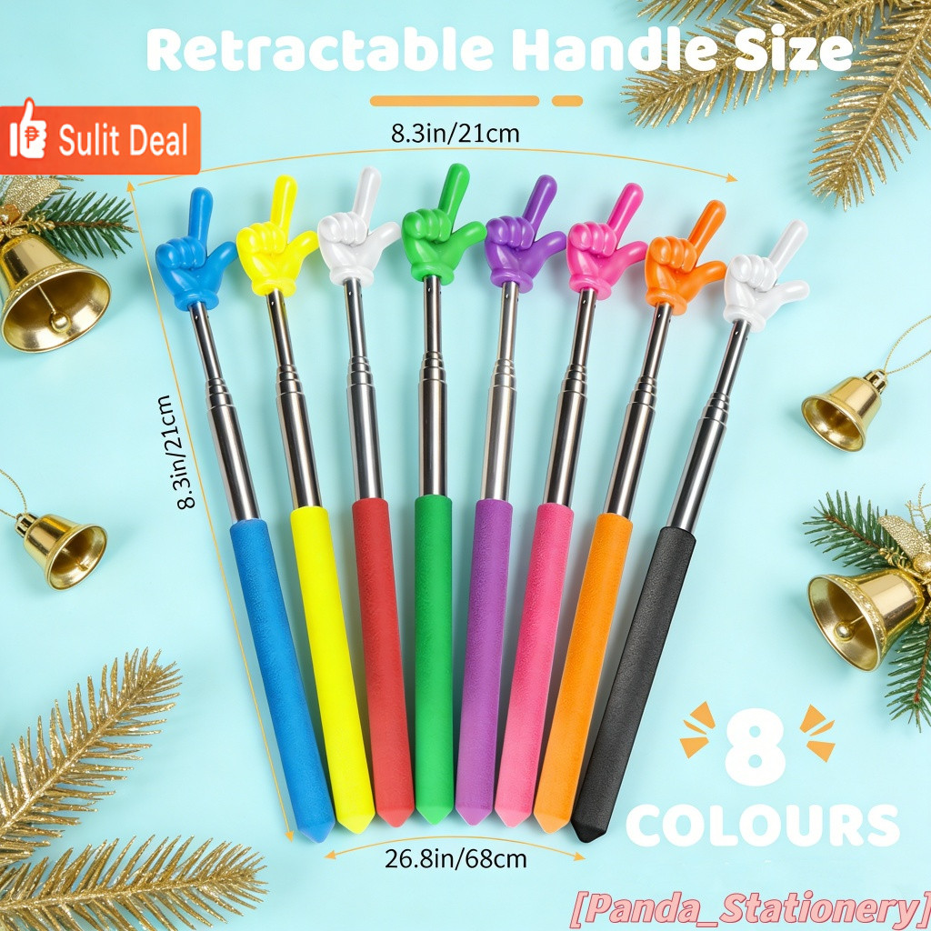 Telescopic Teachers Pointer Rod Finger Design Retractable Teaching ...