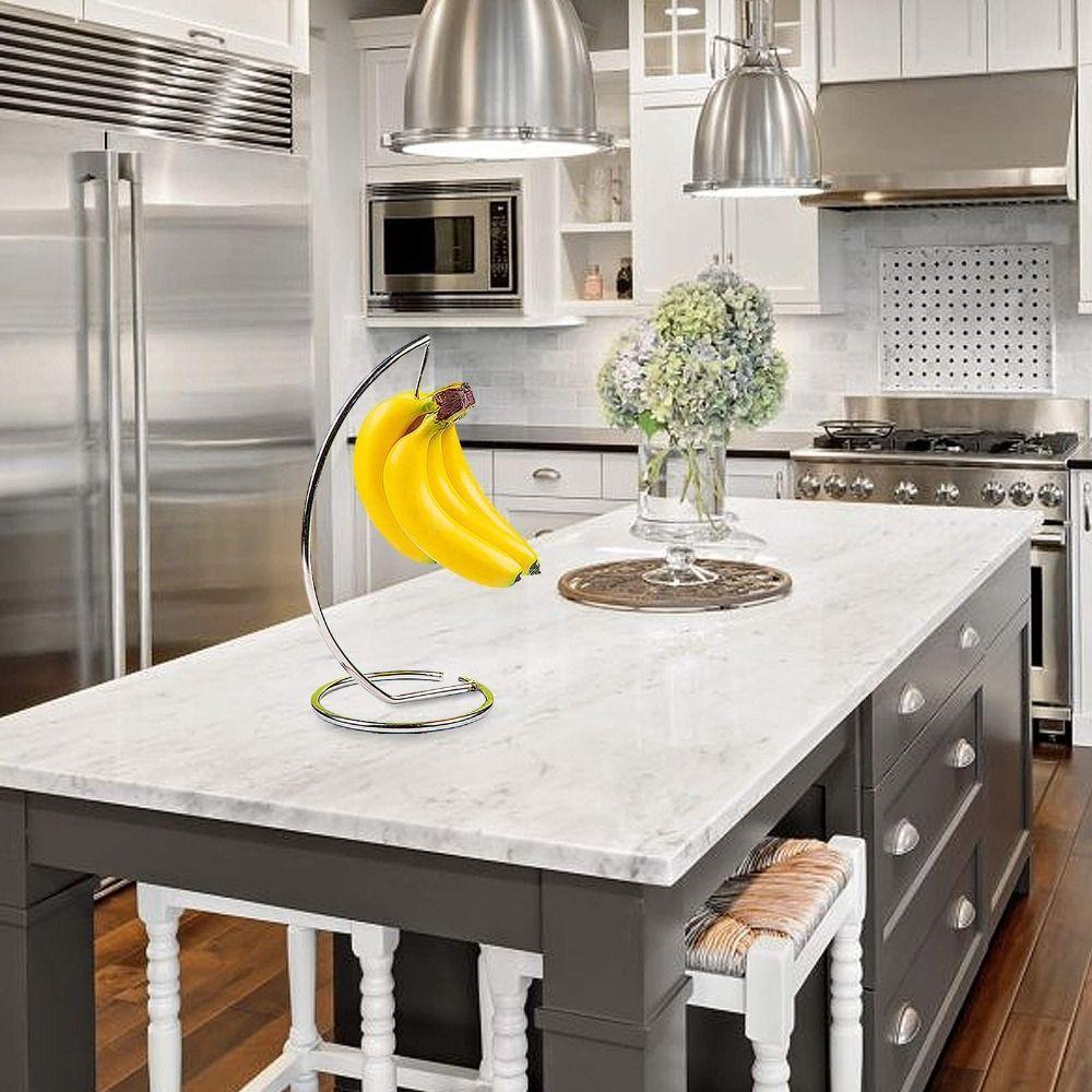 MELEN Fruit Storage Rack, Space Saving Metal Banana Rack, Keep Fresh ...