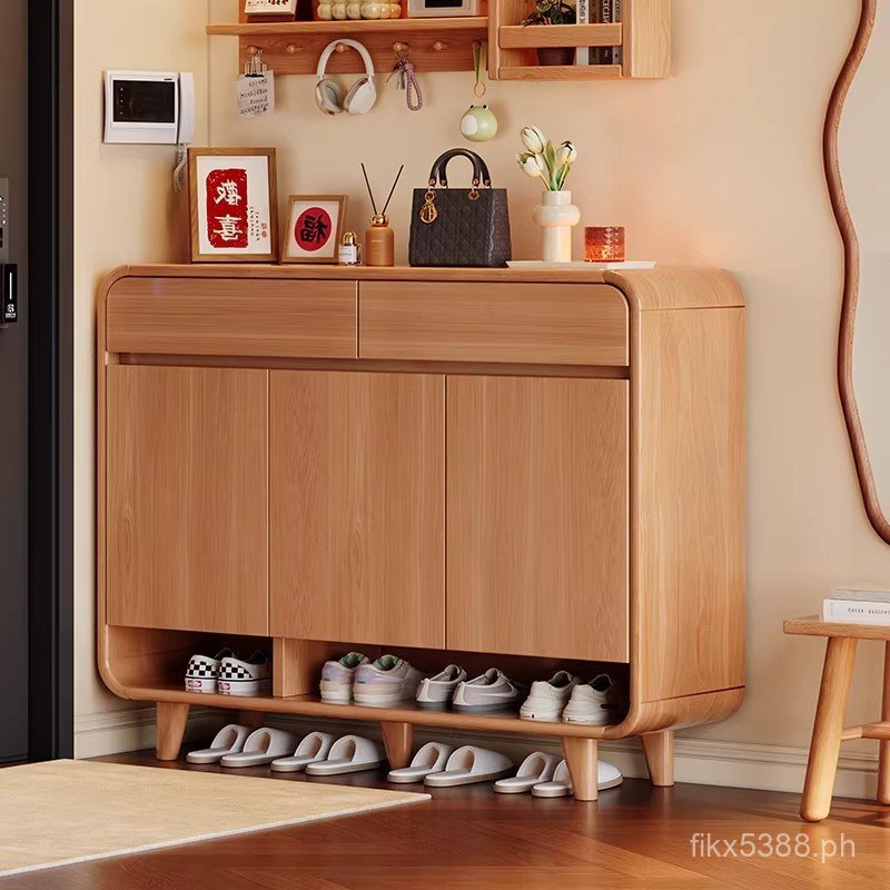 Rounded-corner wall-mounted entryway storage shoe rack, new model shoe ...