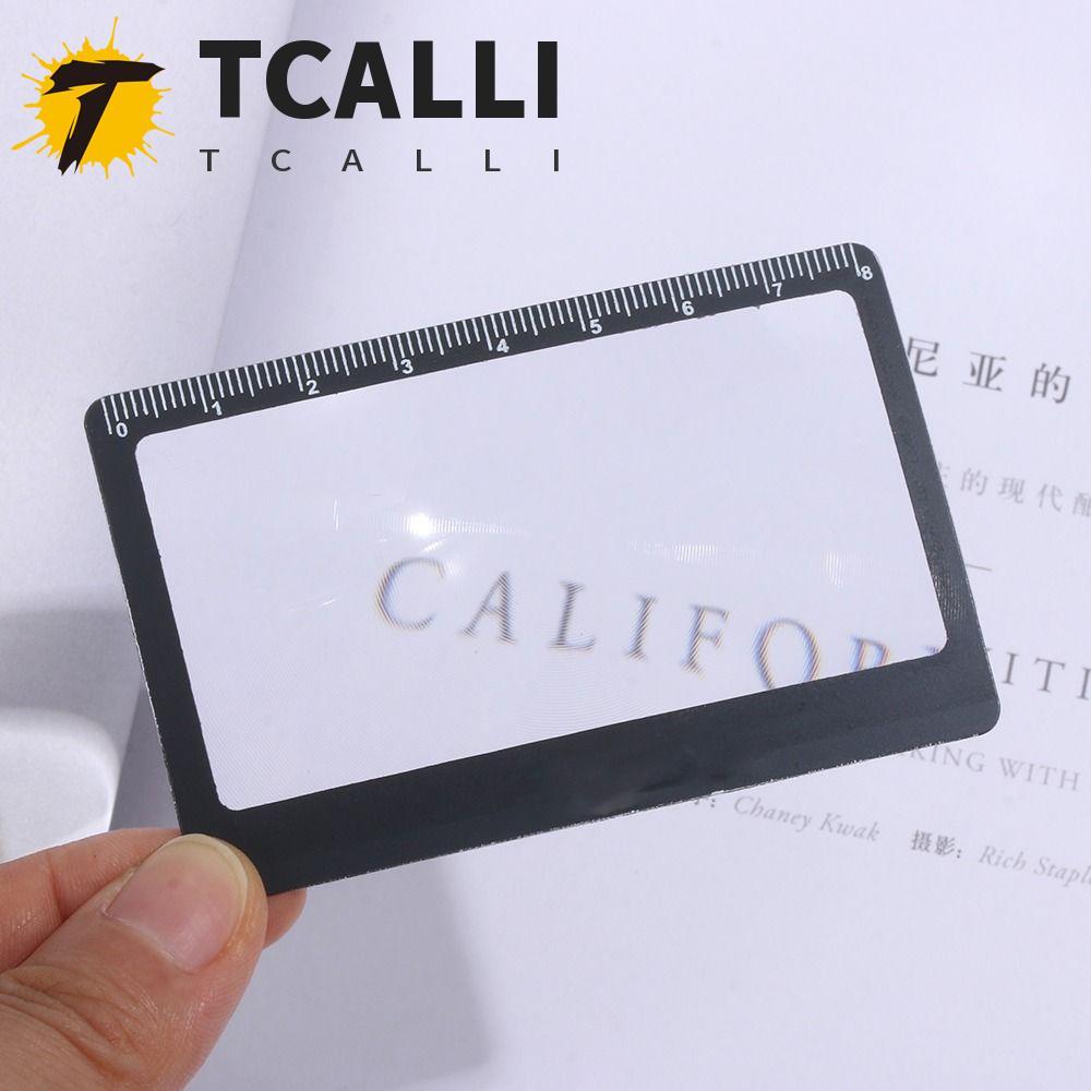 TCALLI Card Magnifying Glass Ultra-Thin Credit Card Magnifier Optical ...