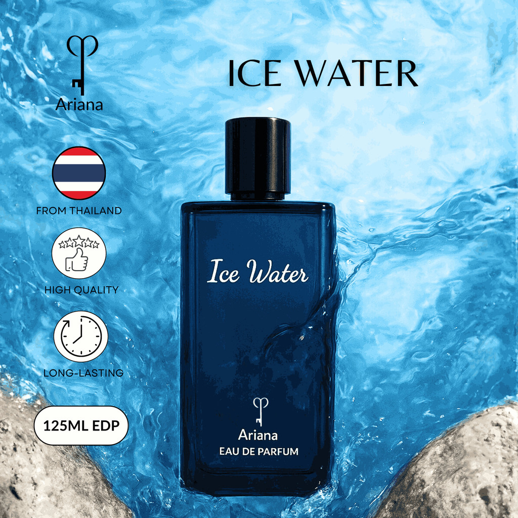 ARIANA Ice Water Perfume Cool Fresh Aquatic Scent For Men 125ml Long ...