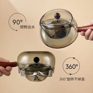 360°Rotating Glass Teapot Heat-Resistant Tea Maker Tea Water Separation ...