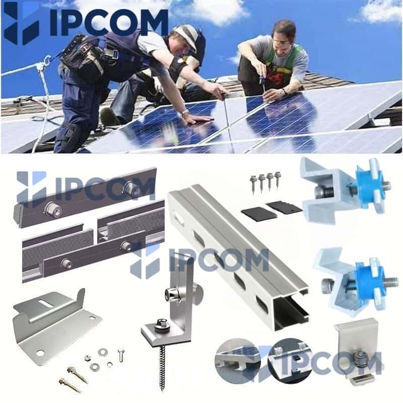 Aluminum Solar Panel Mounting Accessory for L Foot Mid Clamp End Clamp ...