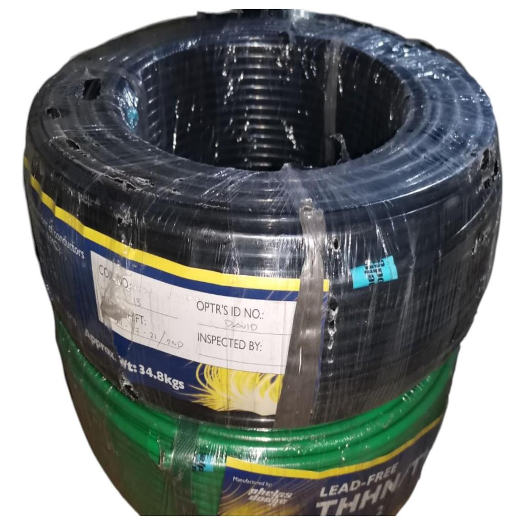 Phelps Dodge 38mm THHN Wire THWN AWG 1/7 Stranded 10 to 50Mtr Cut Blue ...