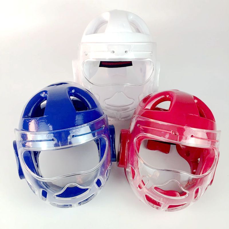 HL Taekwondo Sanda Fighting Mask Helmet Headguard Short Soldier Muay ...