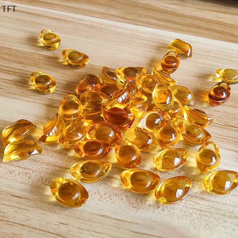 （FTT） 20PCS Citrine Yuanbao Feng Shui Decoration Ingot Lucky Home ...