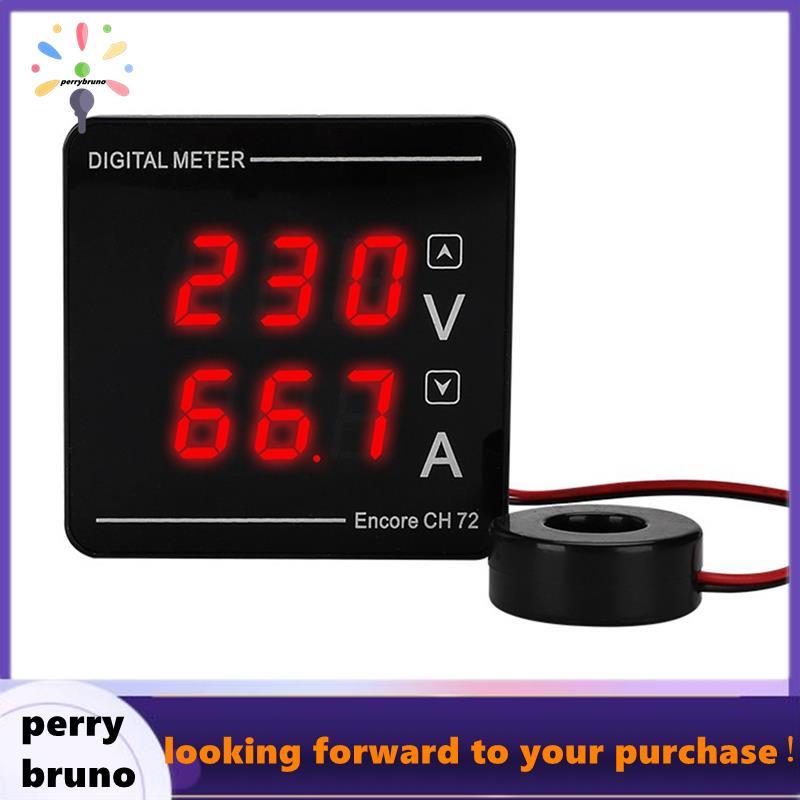 Digital Display Meter 0-120A AC50-500V AC Voltage Current Dual Display ...