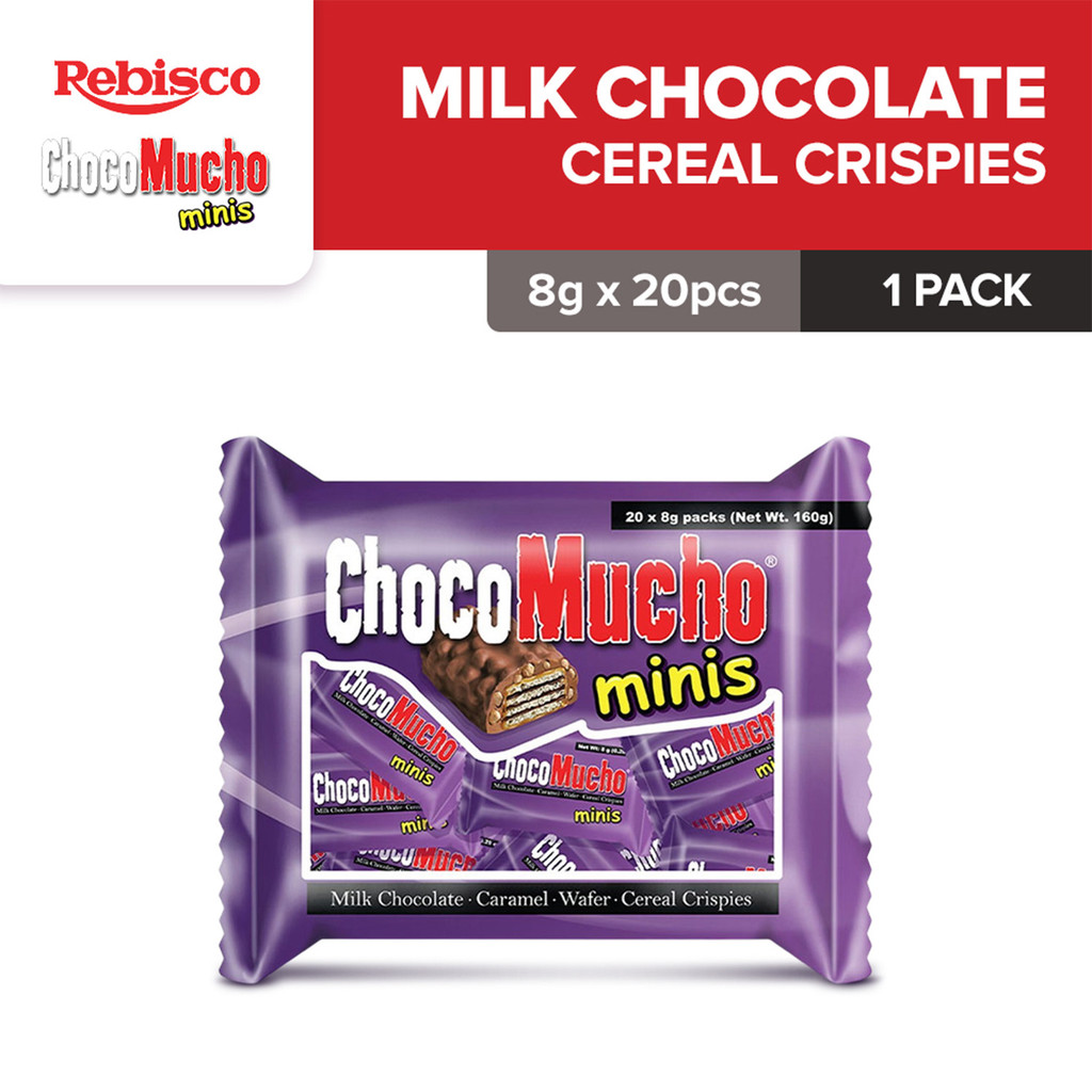 Choco Mucho Minis Milk Choco 8g x 20pcs | Shopee Philippines