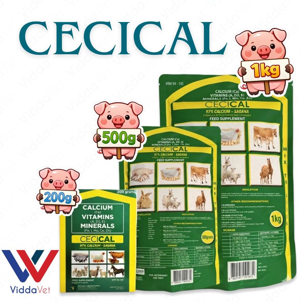 Cecical Powder Calcium Vitamins Minerals Feed Supplement for Farm ...