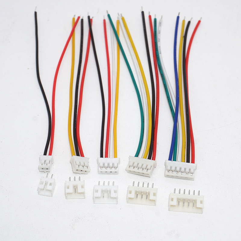 10 Pairs Jst PH 2.0 mm 26AWG 2/3/4/5/6Pin Pitch Plug Connector for ...