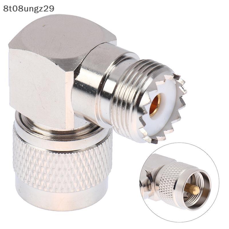 Vecys 2 Stuks UHF-adapter – PL-259 Mannelijk Naar SO-239 Vrouwelijk – 50 Ohm – Verguld – Voor Hamradio & CB-antennes