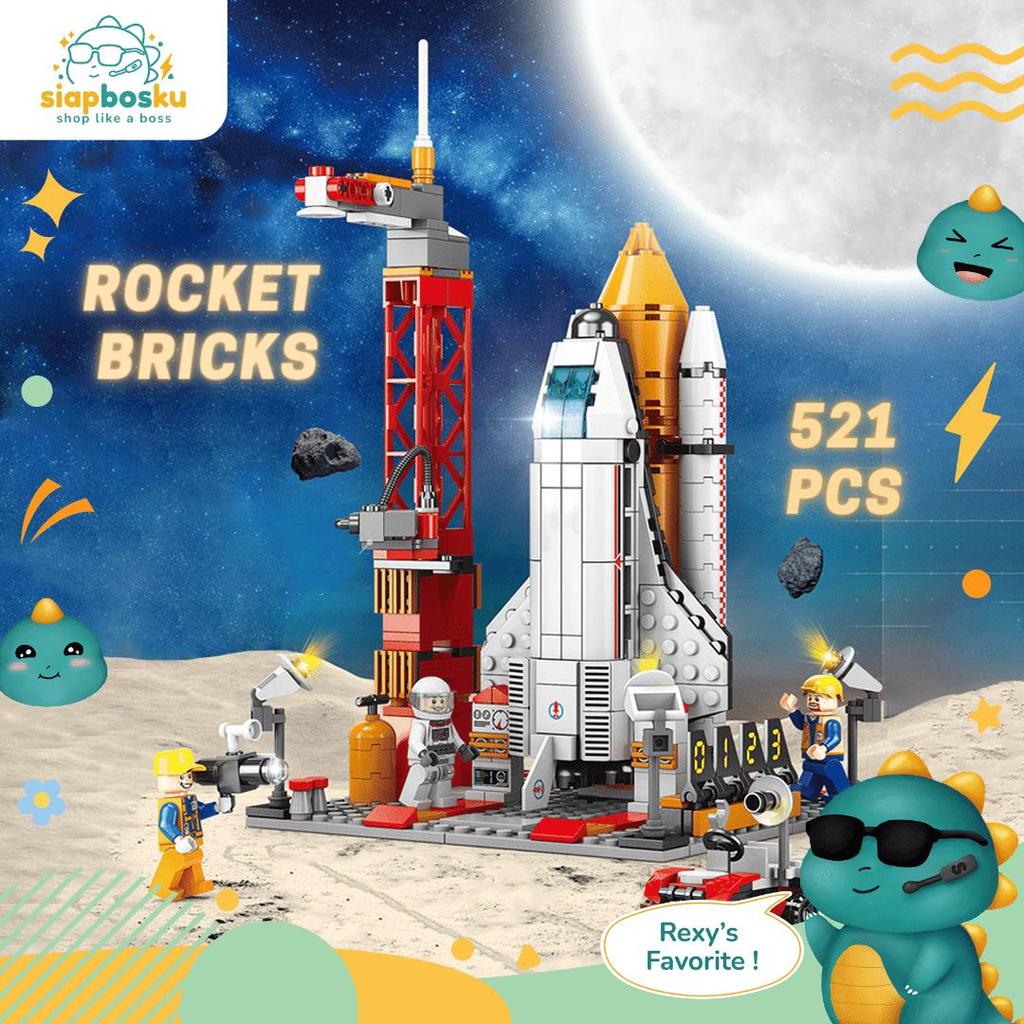 DIY NANO BLOCK SPACE SHUTTLE ROCKET BRICKS BUILDING BLOCK TOY | Shopee ...