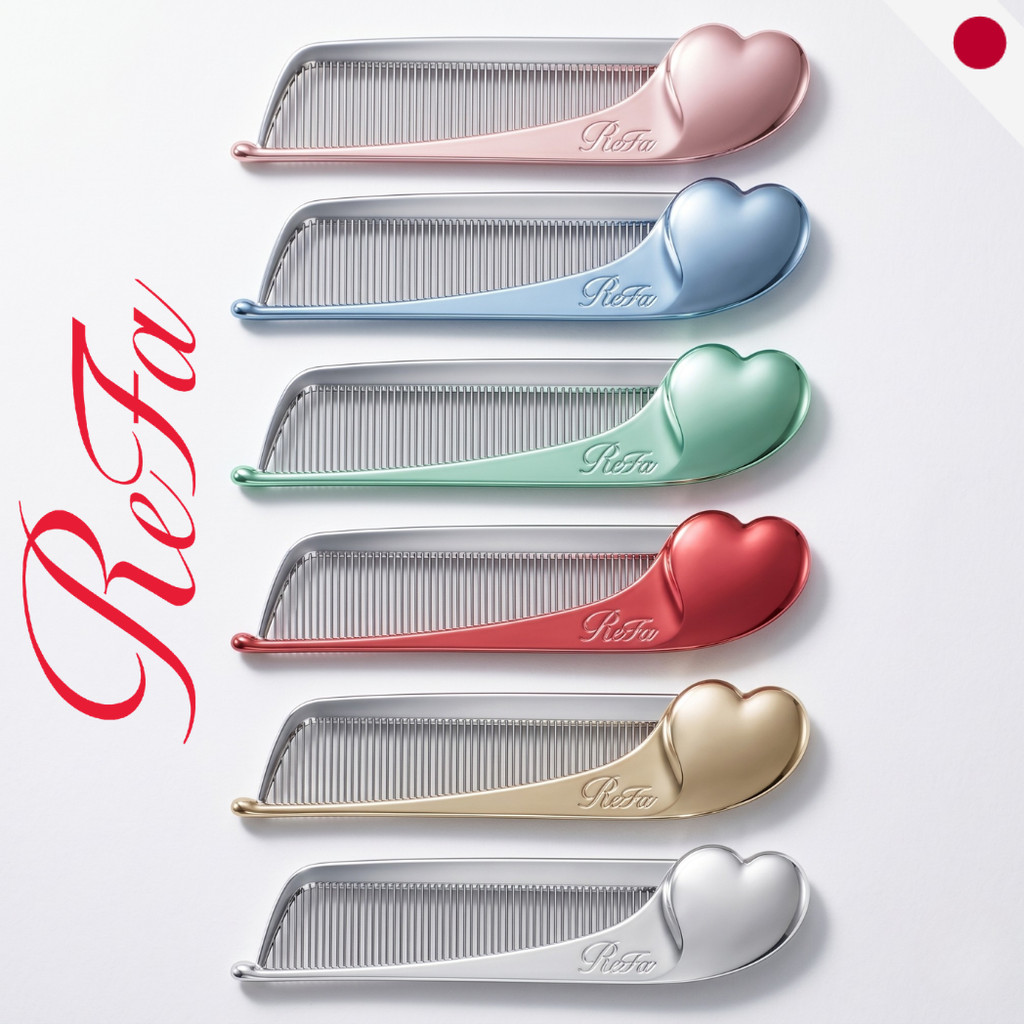 ReFa HEART COMB Aira - Compact Hair Detangling & Smoothing Comb - Anti ...