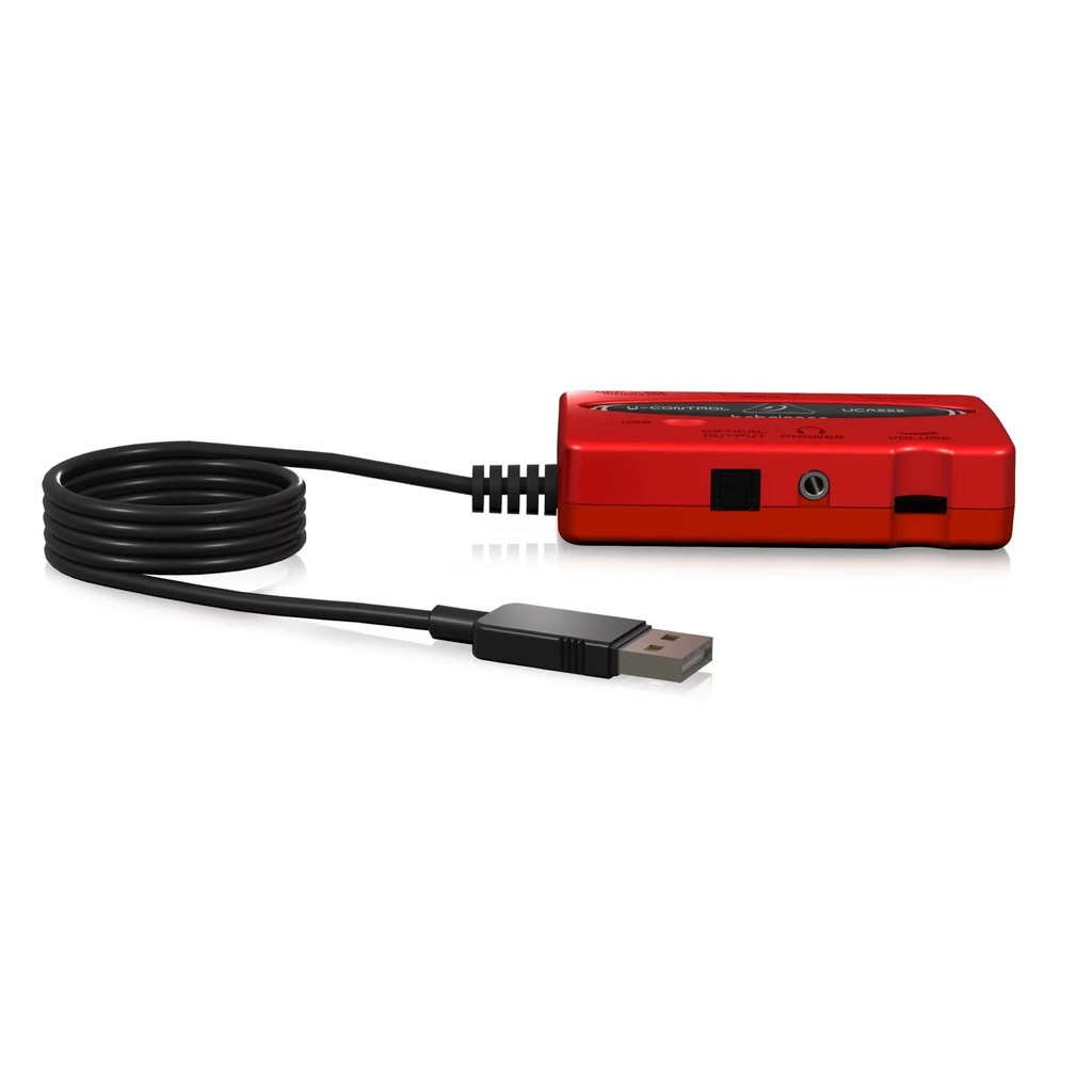 BEHRINGER UCA222 Ultra-Low Latency 2 In/2 Out USB Audio Interface ...