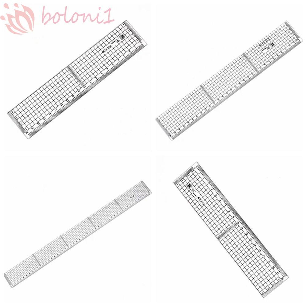 [COD] Transparent Ruler Board, PVC Grid Stationery Students Ruler ...