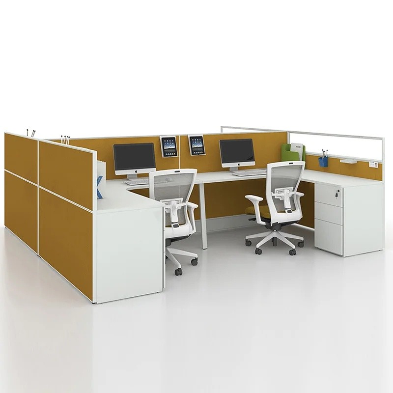 Electric Adjustable Cubicle Modular Partition Desktop Computer Table ...