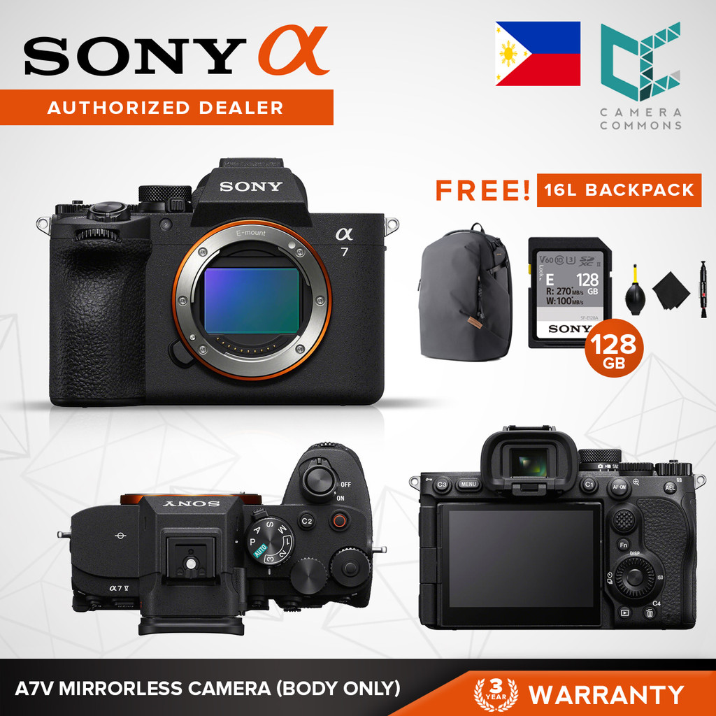 Sony A7V Alpha Compact Full-Frame Mirrorless Camera Body Only A75 ILCE ...