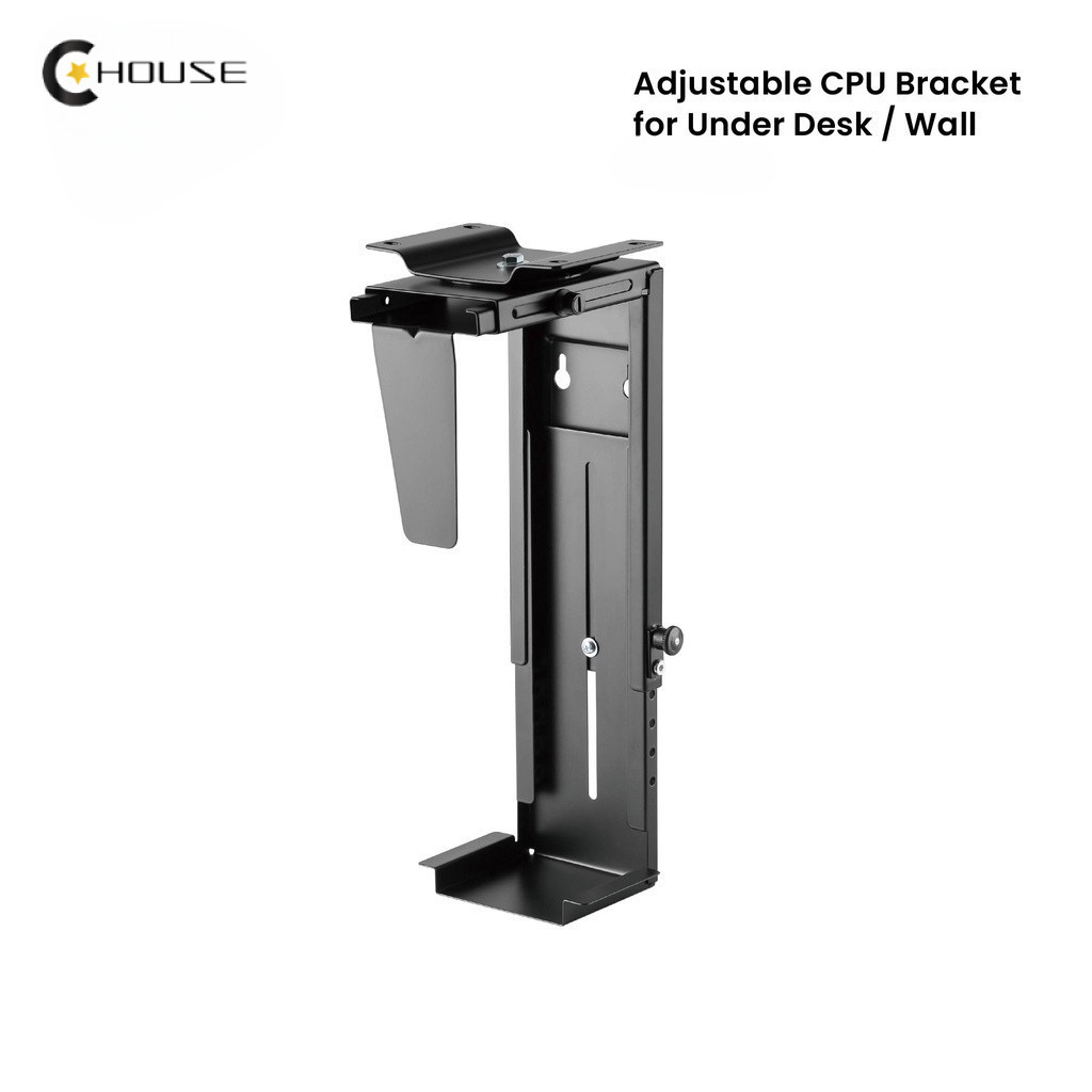 Adjustable Under-desk Computer Host Bracket CPU Bracket Wall-mounted ...