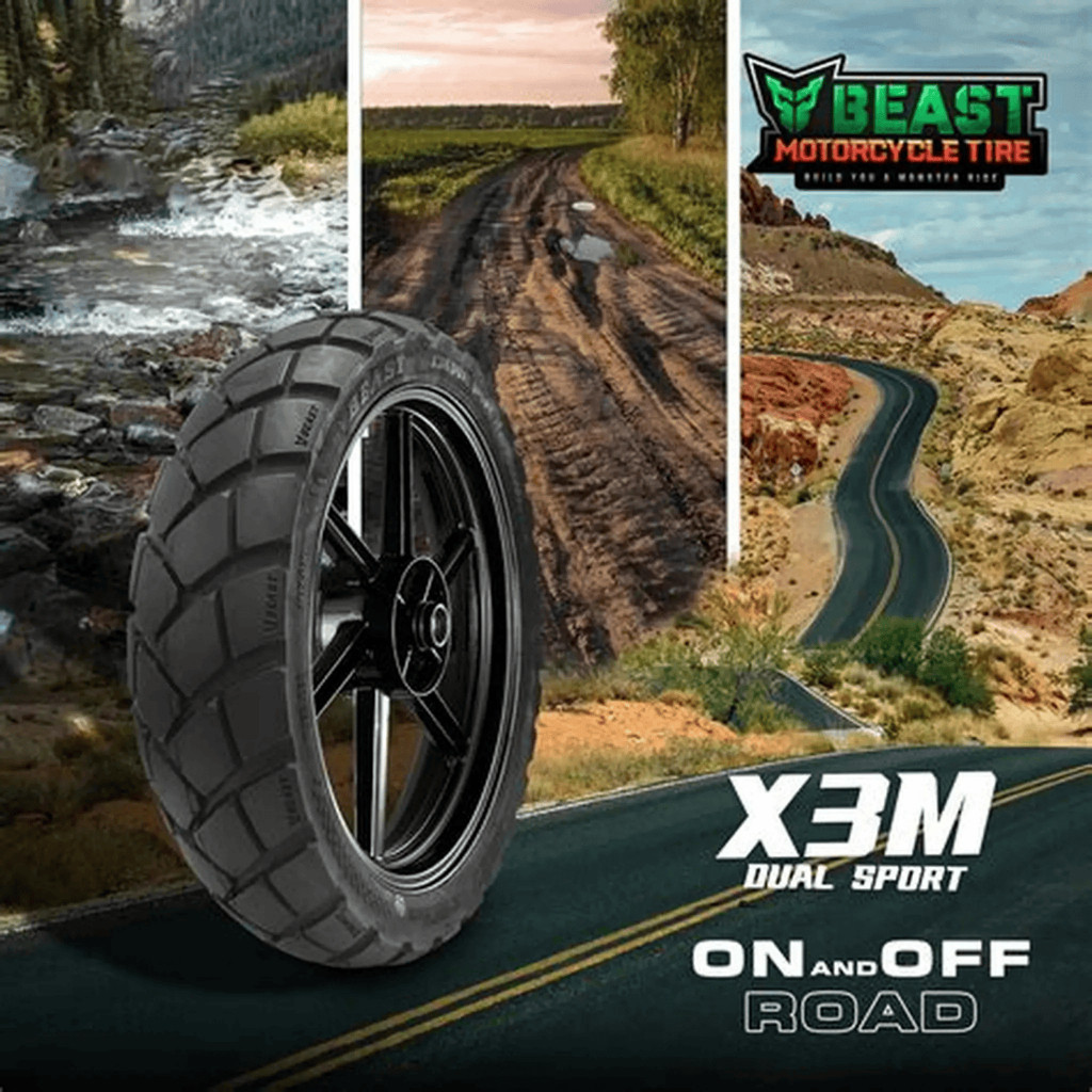 BEAST X3M Dual Sport Motorcycle Tire – All-Terrain On/Off-Road