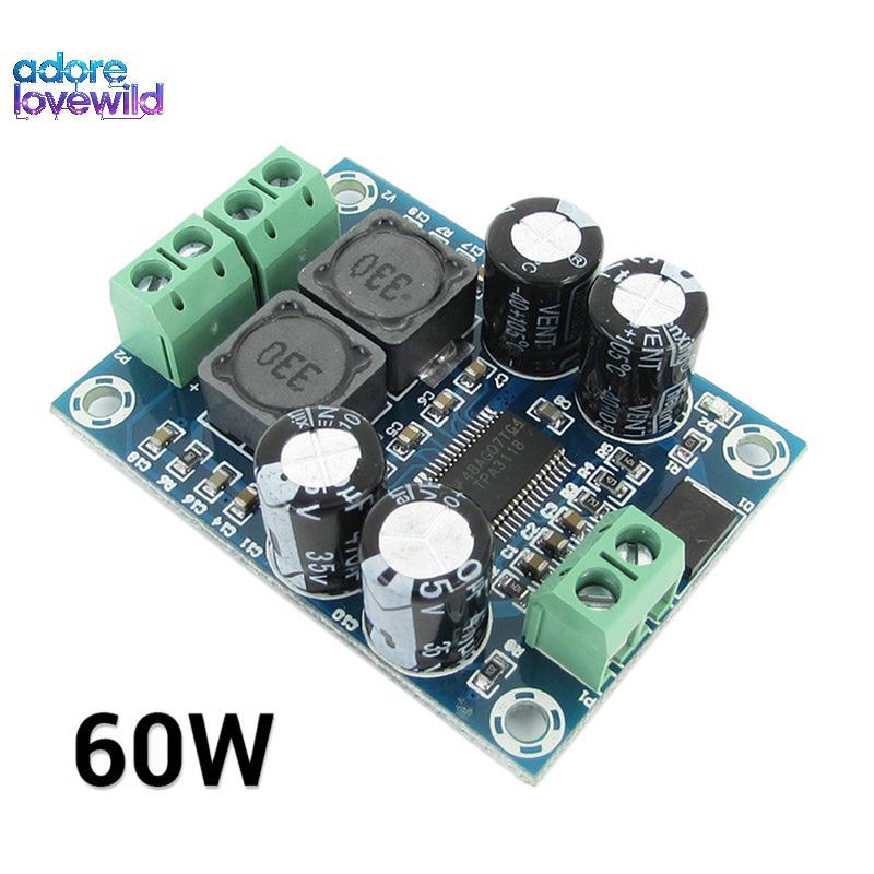 ALW 60W TPA3118 Digital Amplifier Board AMP DC 10-24V Module PBTL Mono ...
