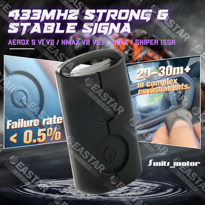 Spare Remote Key (Aerox S V1 V2 / Nmax V2 V2.1 / Xmax / Sniper 155R ...