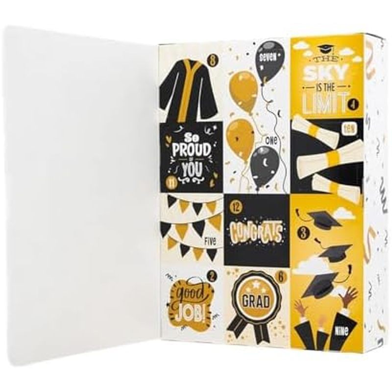 Graduation Gift Advent Calendar, 12-Day Surprise Box with Graduation ...