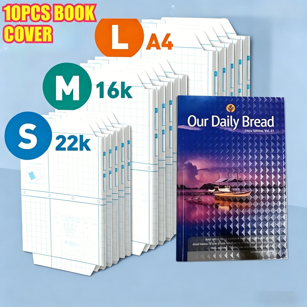 30 sheets Self-adhesive Book Wrap Transparent Protective Book Cover ...