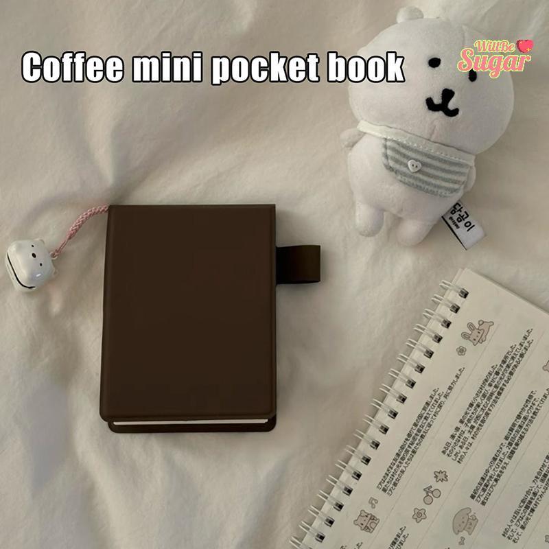 WBSugar- Brown Poet Book Japanese Style Ins Niche Simple Portable Mini ...
