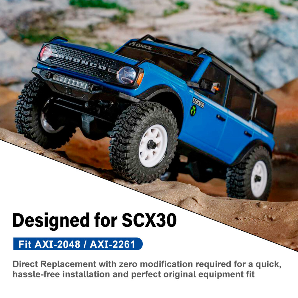 9IMOD SCX30 1/30 RC Crawler Metal Upgrade Kit Aluminum Chassis Brass ...