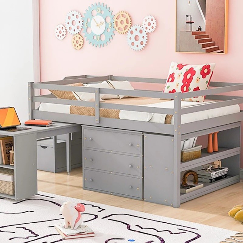 Europe Designs Children's Bedroom Furniture Solid Wood Twin Size Kids ...