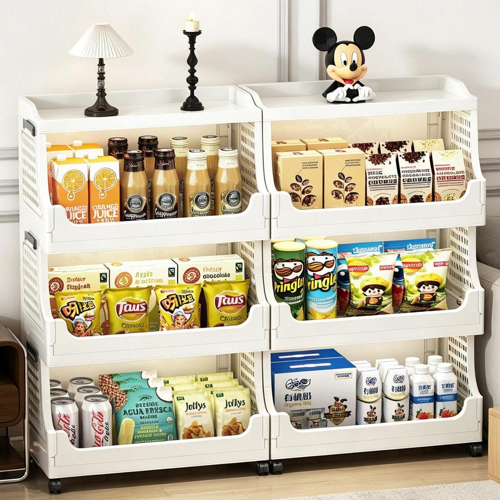 Snack Rack Trolley Storage Rack Household Living Room Multi-Layer Toy ...
