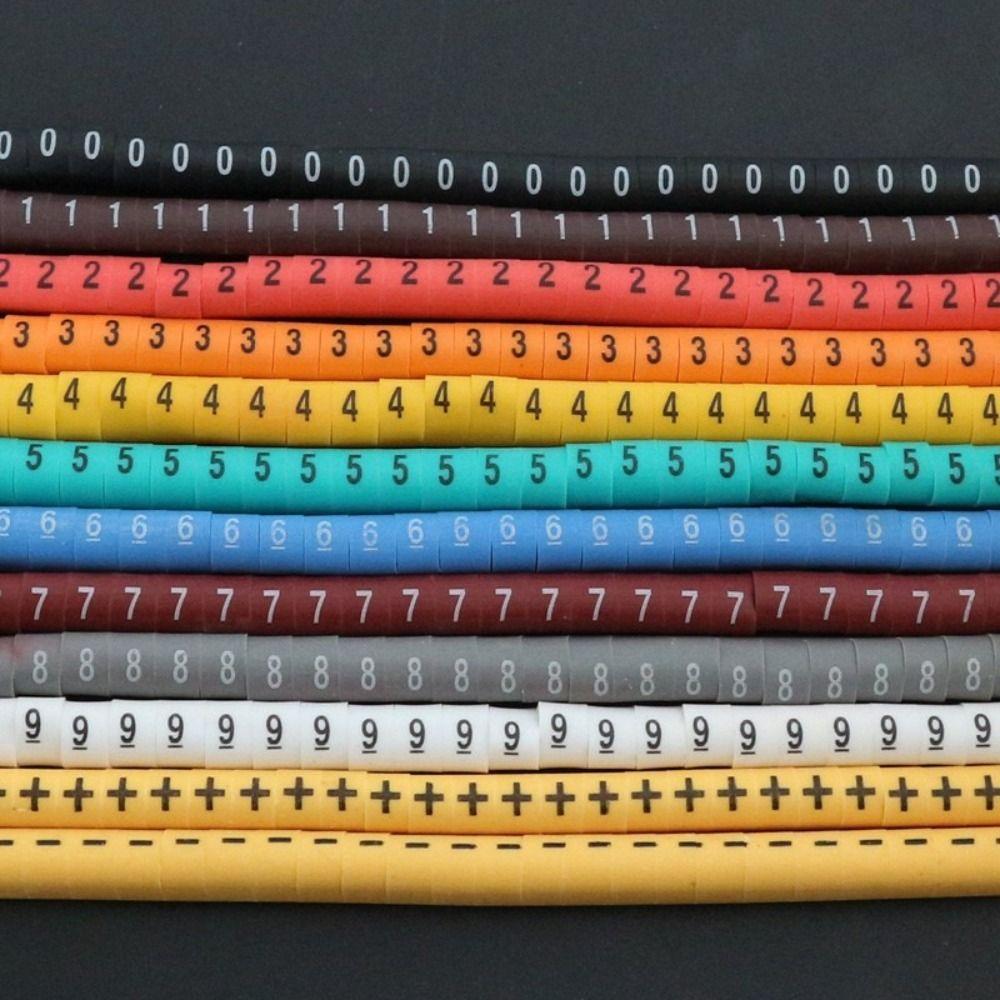 PANSIE Number Tube Wiring Identification, PVC Multicolor Wire ...