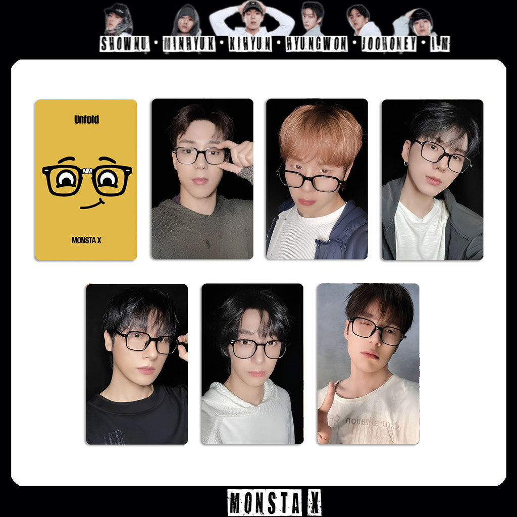 6pcs MONSTA X UNFOLD Lomo Cards target hello82 NOW PROJECT vol.1