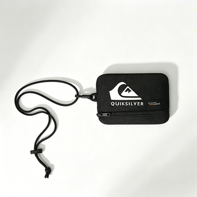 Halter Type Portable Zipper Small Storage Bag Portable Document Card ...