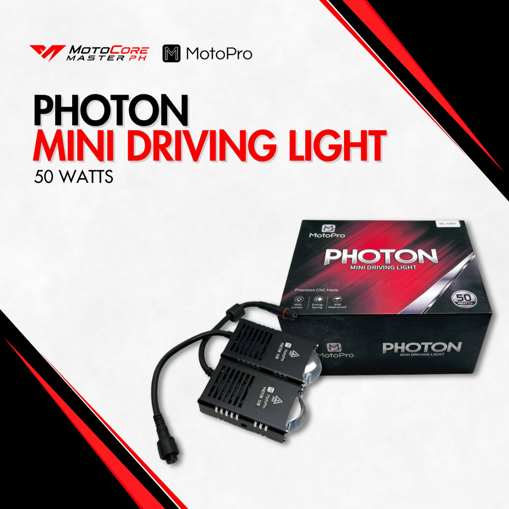 MotoCore MotoPro Photon Mini Driving Light 50W MDL Yellow White Beam w ...