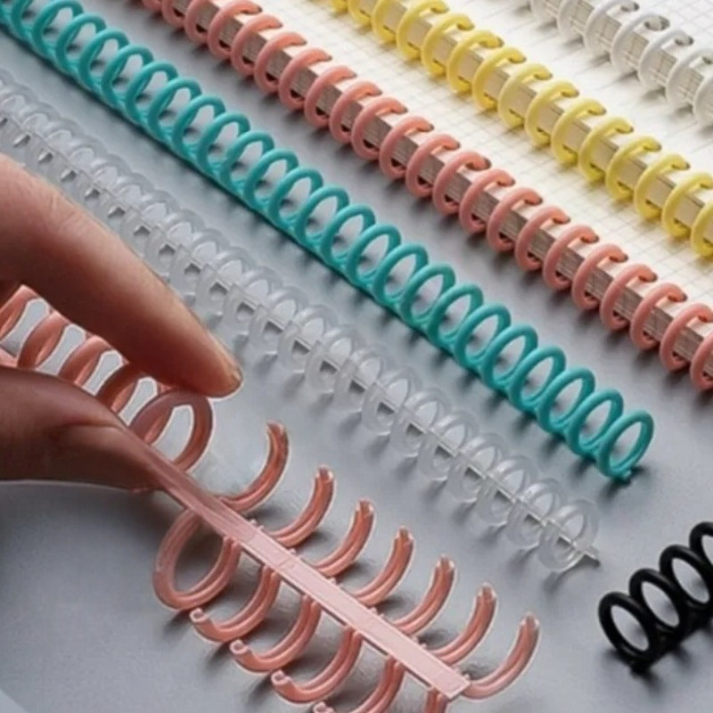 30 Hole Loose-Leaf Plastic Binding Ring DIY Notebook Binding Spiral ...
