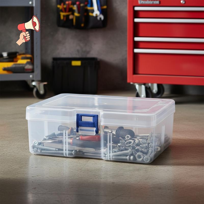 [SNOW] Rectangular Plastic Storage Container Translucent Dustproof Box ...