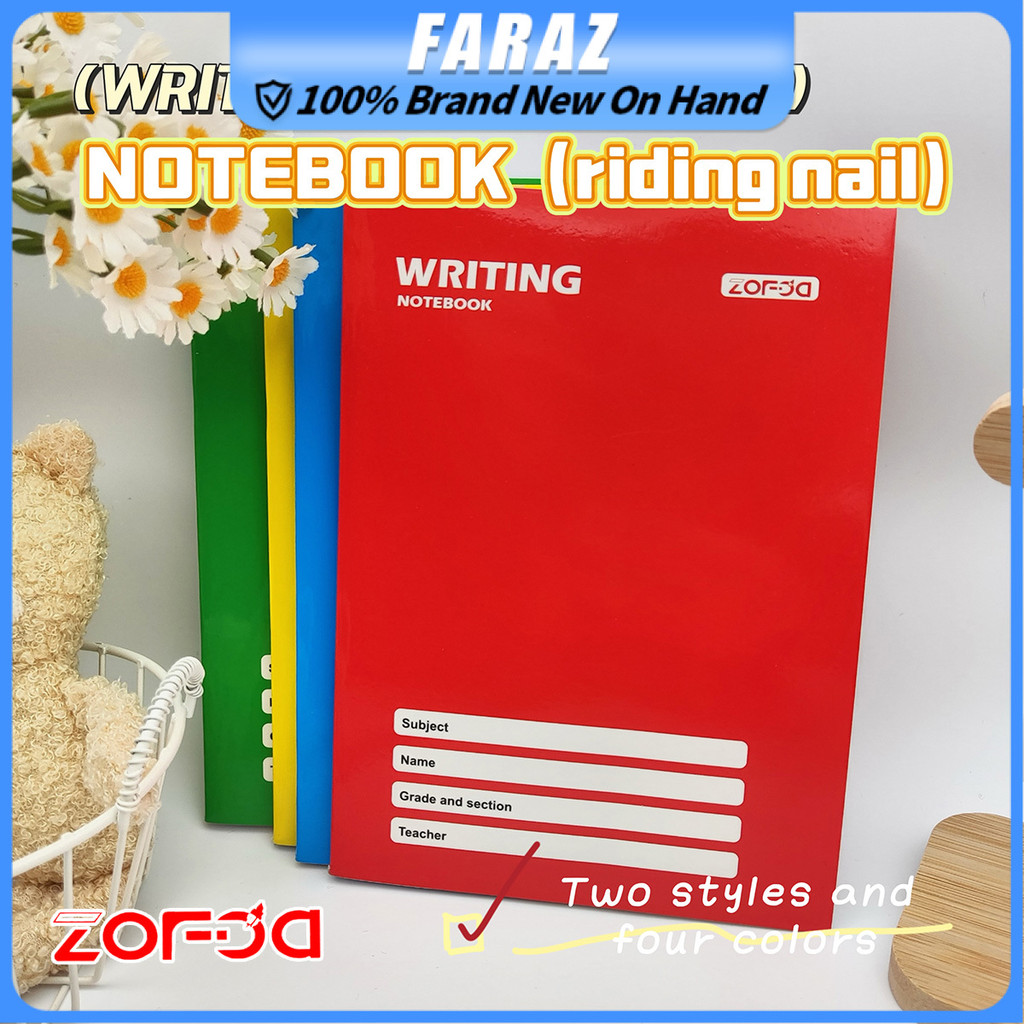 Grade 5 Notebook 80–100 Leaves, Sturdy Covers | Shopee