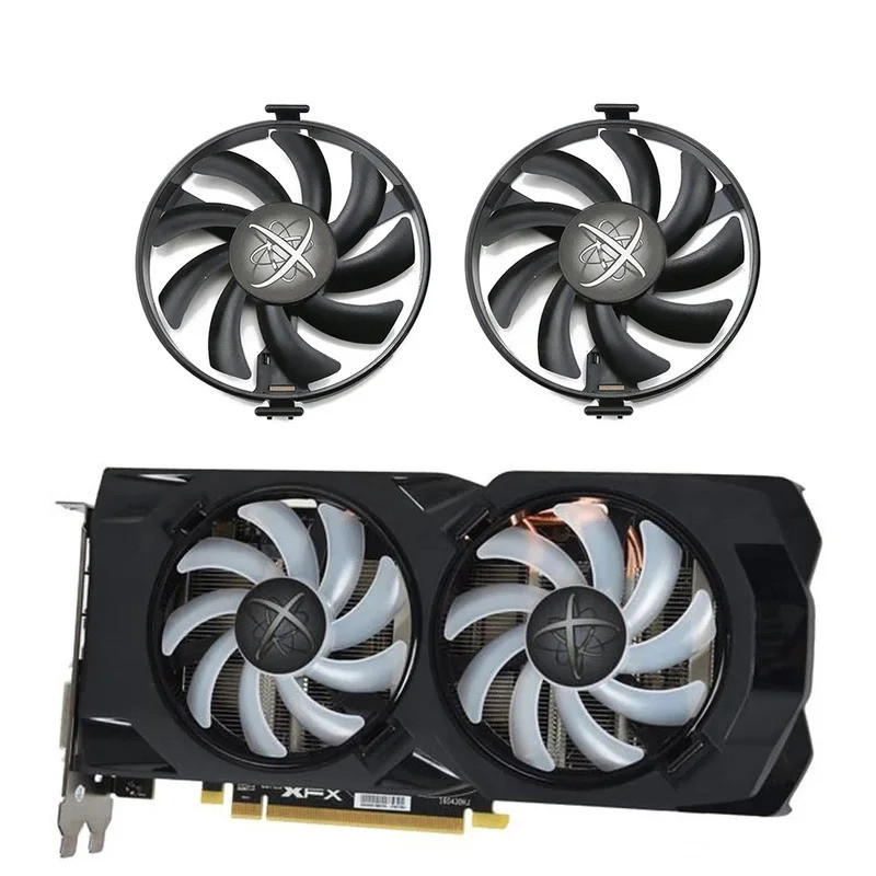 For XFX AMD Radeon RX 480 470 570 580 470D RS Black Wolf Graphics ...