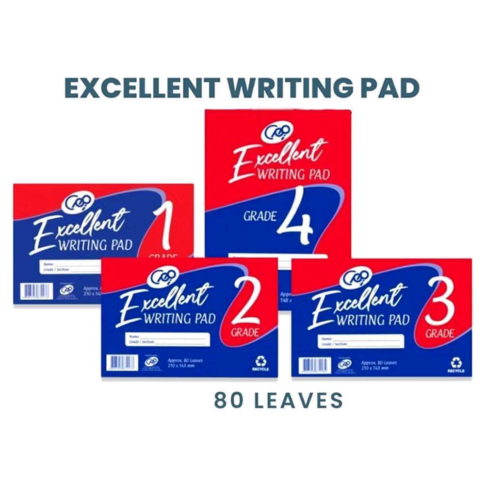 10 PADS Excellent Writing Pads - Grade 1, 2, 3, 4 - PRICE IS PER 10 ...