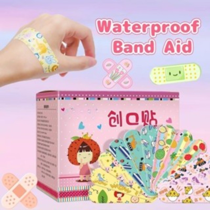 120Pcs Cute Cartoon Band Aid Waterproof Breathable Wound Strips ...