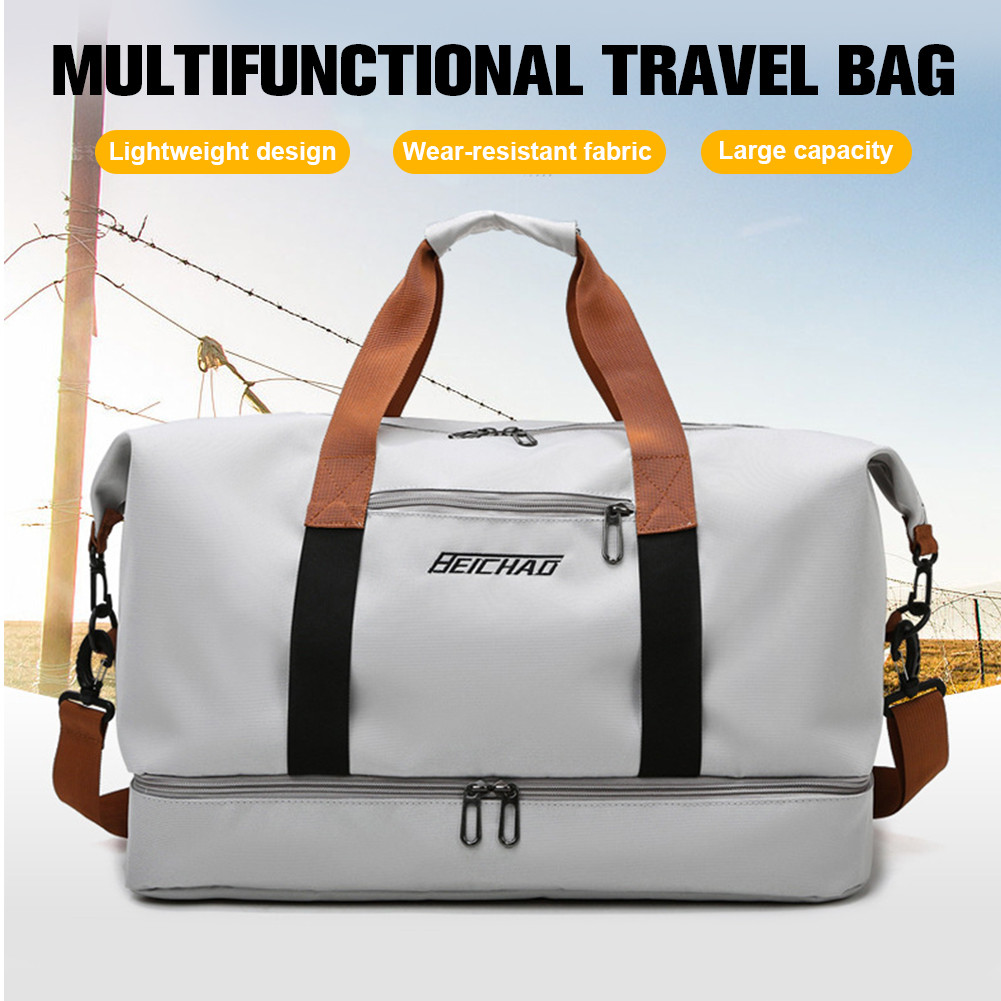 Travel Duffle Bag Carry On Duffle Handbag Dry and Wet Separation ...