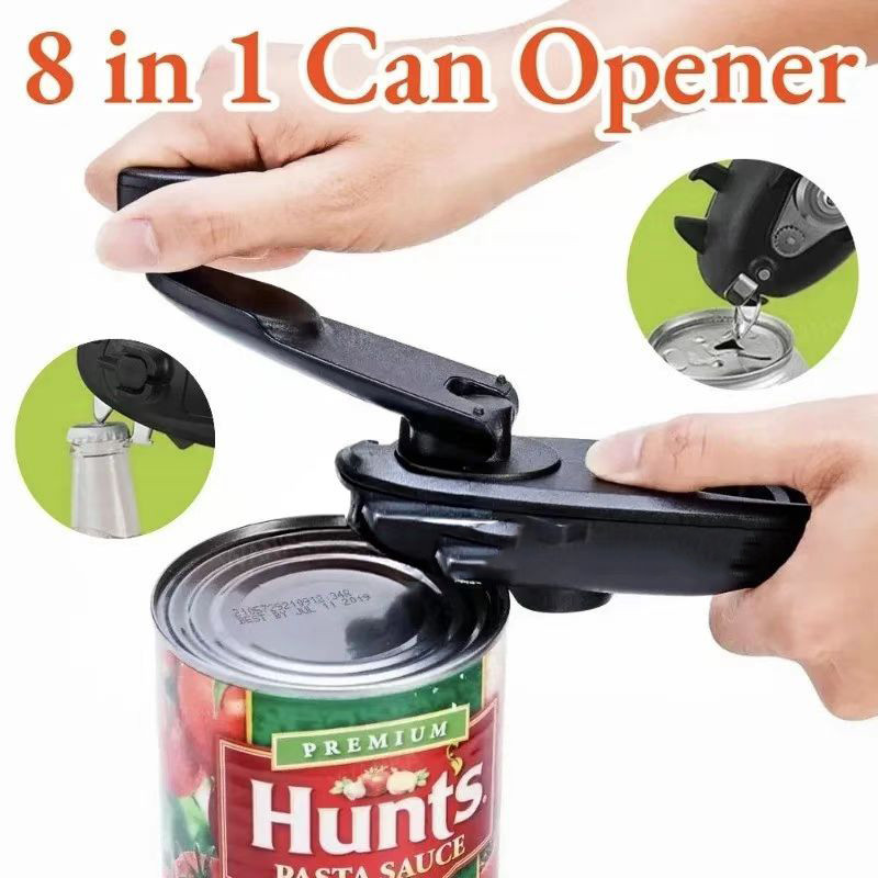 8 In 1 Multi Functional Kitchen Portable Can Bottle Opener Safety Tool ...