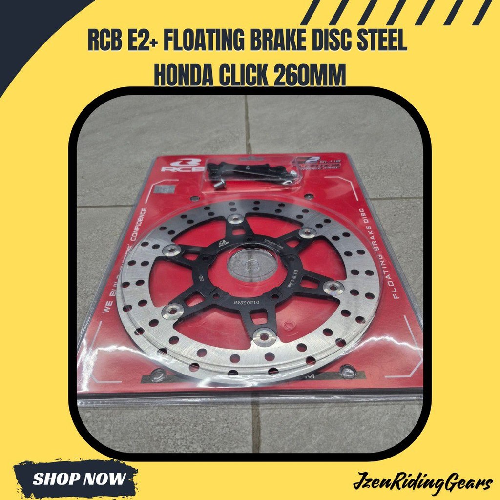 RCB Steel Floating Brake Disc E2+ Series 260mm (5H) with Bracket – For ...