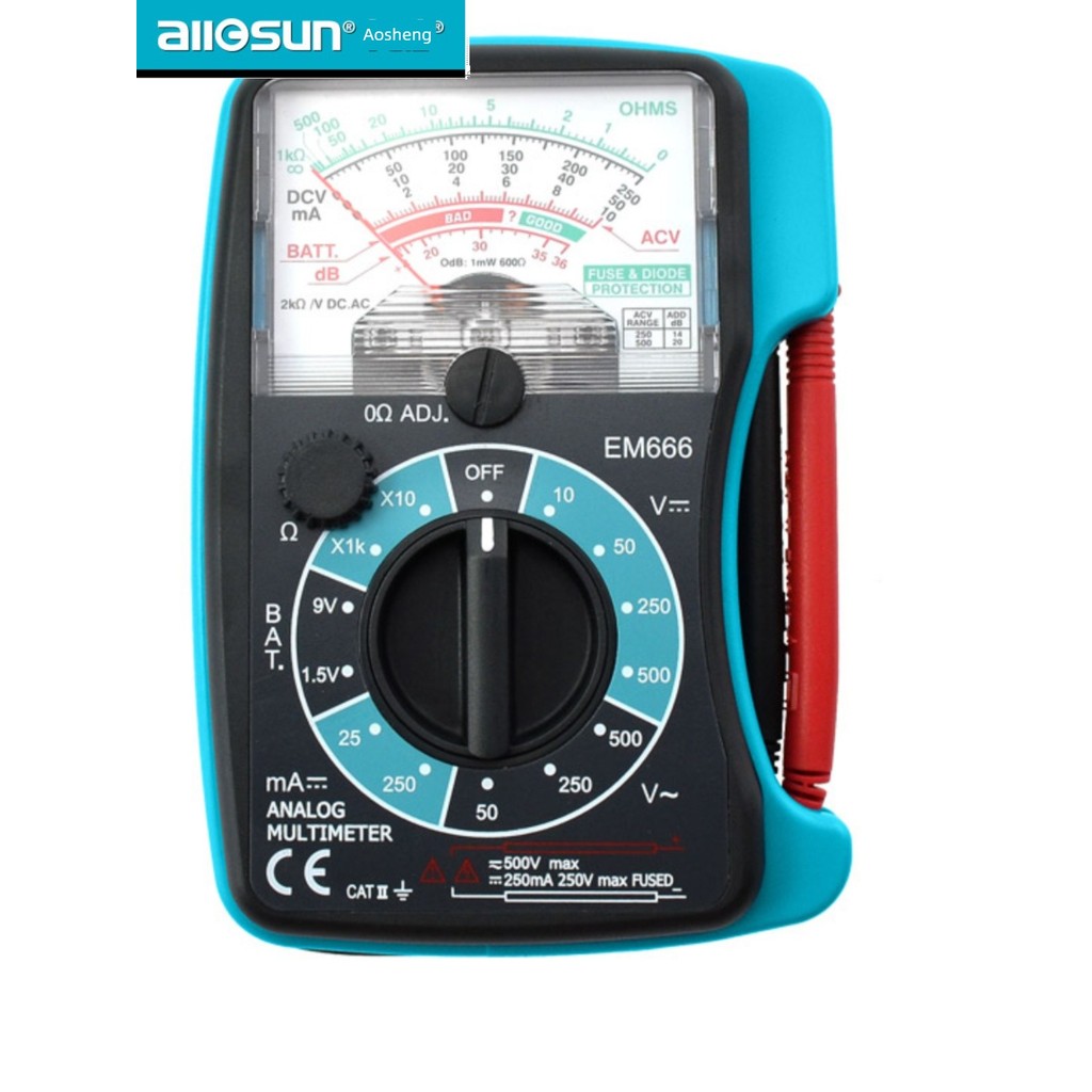Aosheng Portable Pointer Multimeter Mini Multimeter Voltage Measurement ...