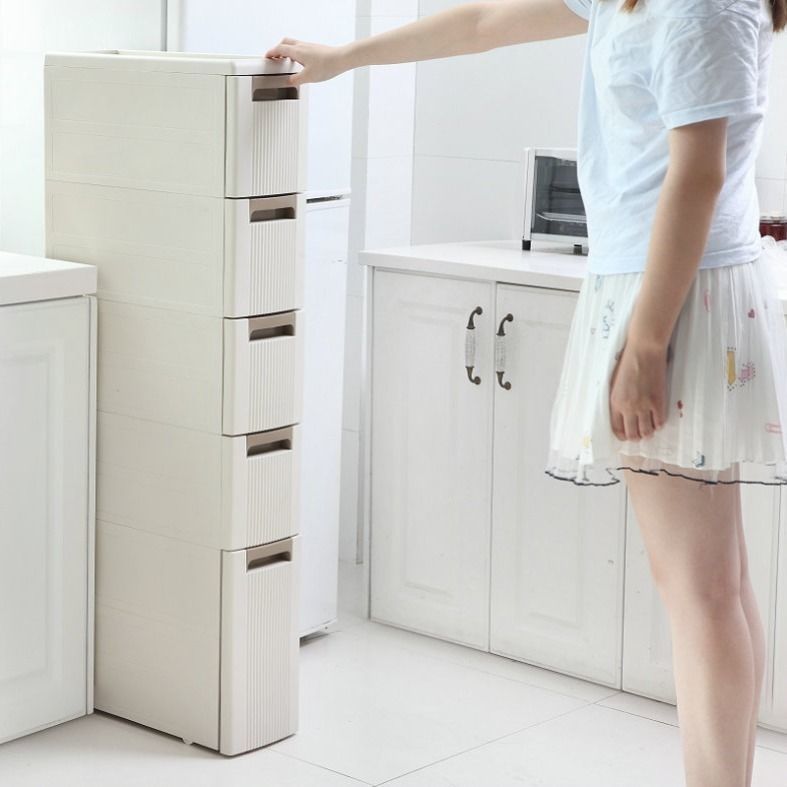 Gap Storage Cabinet Drawer Type Bathroom Locker Ultra-Narrow Gap Side ...
