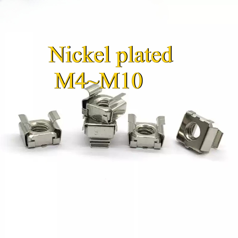 Cassette Nut Cage Floating Nut Square Snap Cabinet Nickel Plated M4/M5 ...
